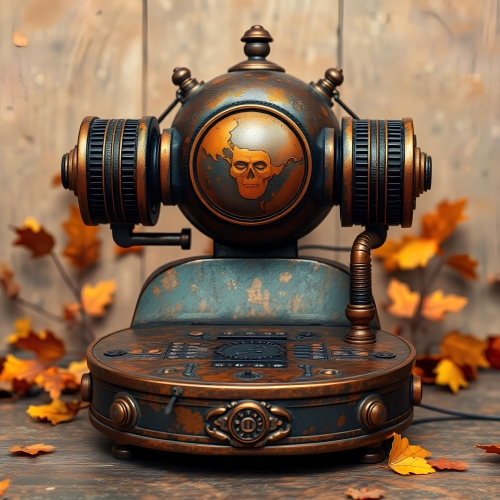 Highly-detailed-image-of-Telex-Prime-grand-theme-warm-autumn-colors-cast-bronze-surface-antique-patina-finish-earthy-and-cozy-atmosphere-UPSCALE-scaled